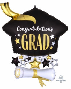 Congratulations Grad Gold Cap Bouquet