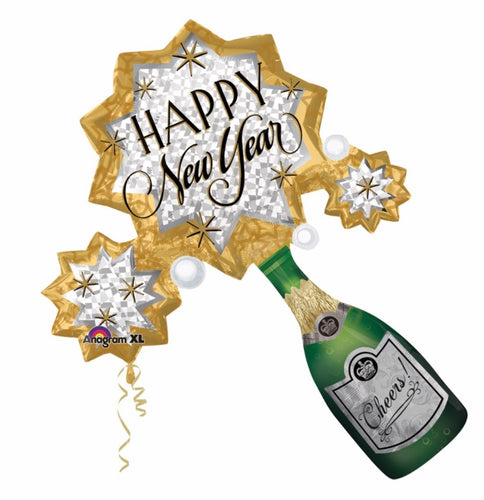 New Years Champagne Burst