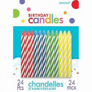 PRIMARY COLOURS  BIRTHDAY CANDLES