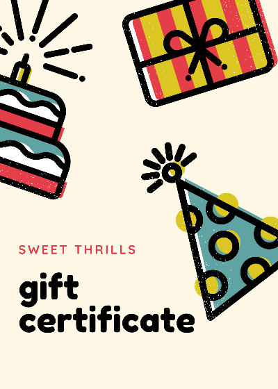Online Gift Cards - Sweet Thrills