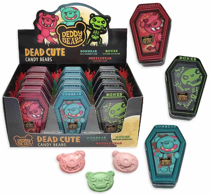 DEDDY BEARS DEAD CUTE CANDY TIN