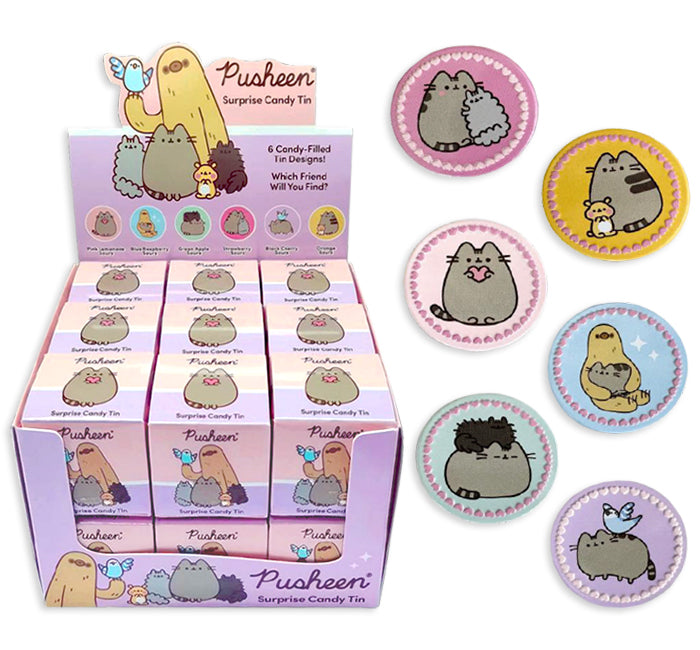 PUSHEEN SURPRISE CANDY TIN