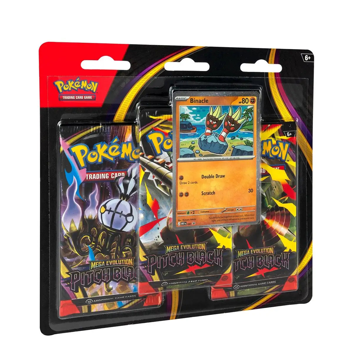 POKEMON: MEGA EVOLUTION PITCH BLACK 3-PACK BLISTER
