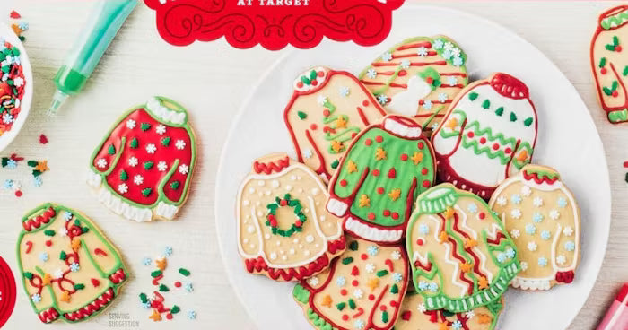 X-MAS UGLY SWEATER COOKIE DECORATING KIT (8 COOKIES)