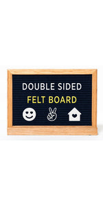 DOUBLE SIDED BLACK FELT LETTER BOARD
