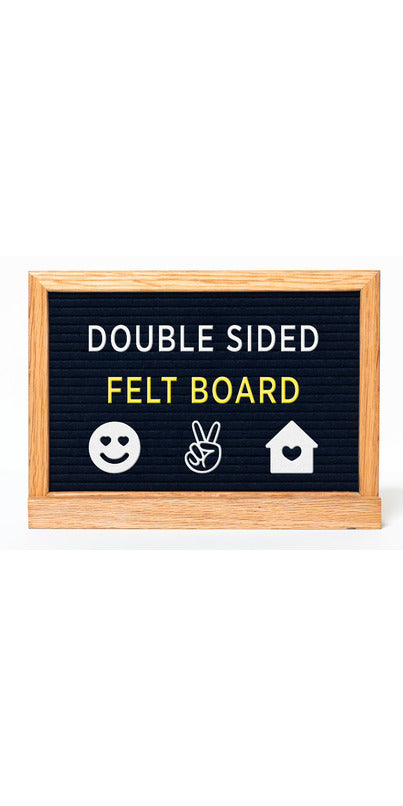DOUBLE SIDED BLACK FELT LETTER BOARD