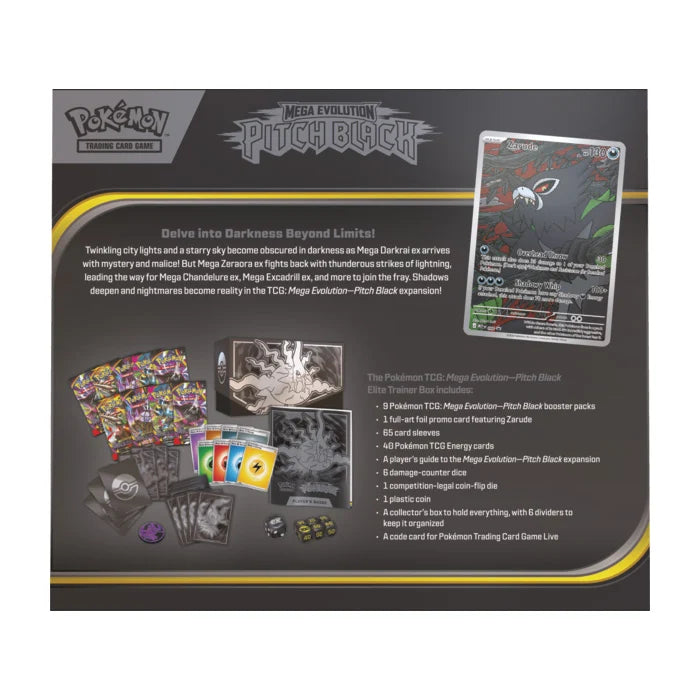 POKEMON: MEGA EVOLUTION PITCH BLACK ELITE TRAINER BOX