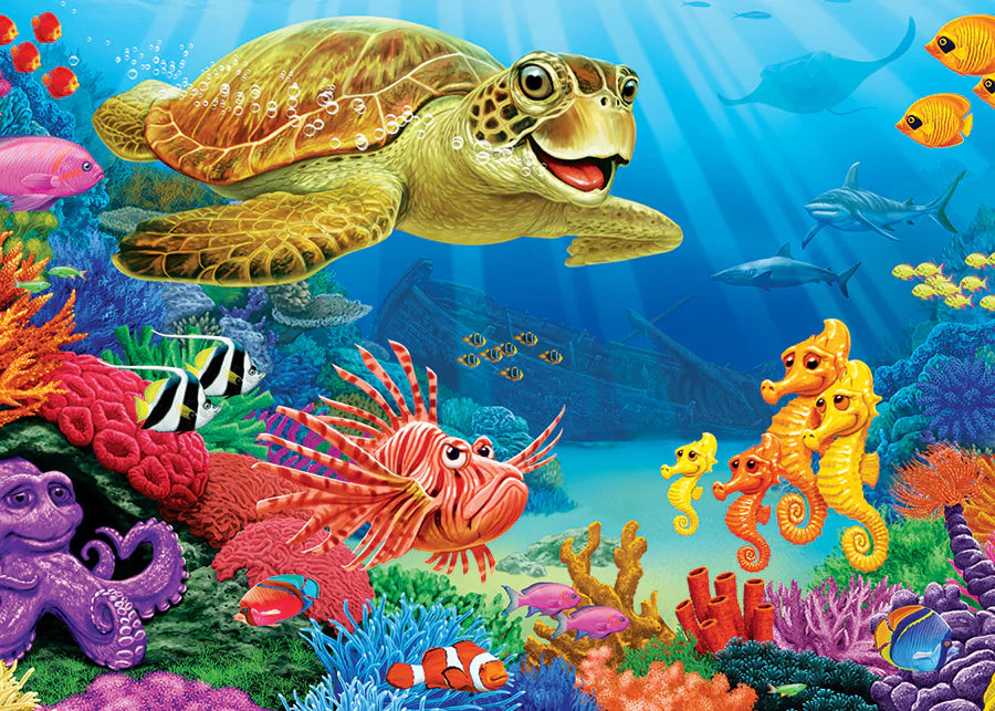 UNDERSEA TURTLE 35-PIECE TRAY PUZZLE