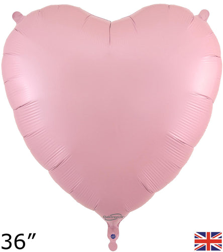 MATTE BABY PINK HEART BALLOON 36''