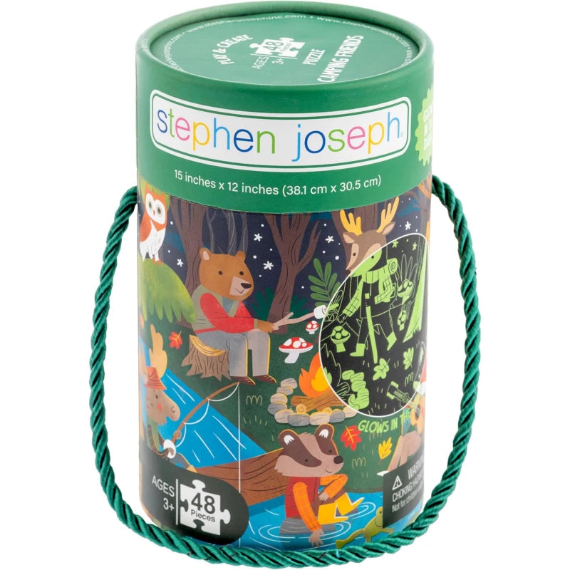 CAMPING FRIENDS GLOW IN THE DARK 48PC PUZZLE