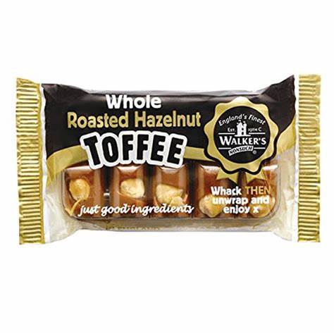 WALKERS ROASTED HAZELNUT TOFFEE