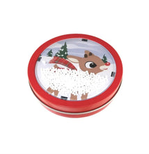 RUDOLPH SNOW GLOBE CHRISTMAS CANDY TIN