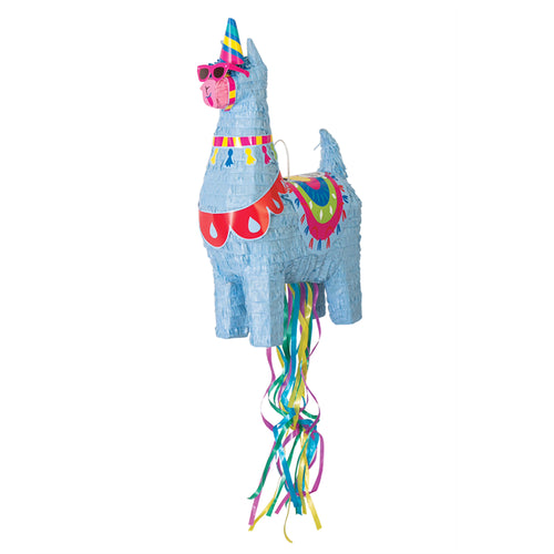 BLUE LLAMA 3D PULL STRING PINATA