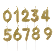 MINI GOLD NUMBER CANDLES