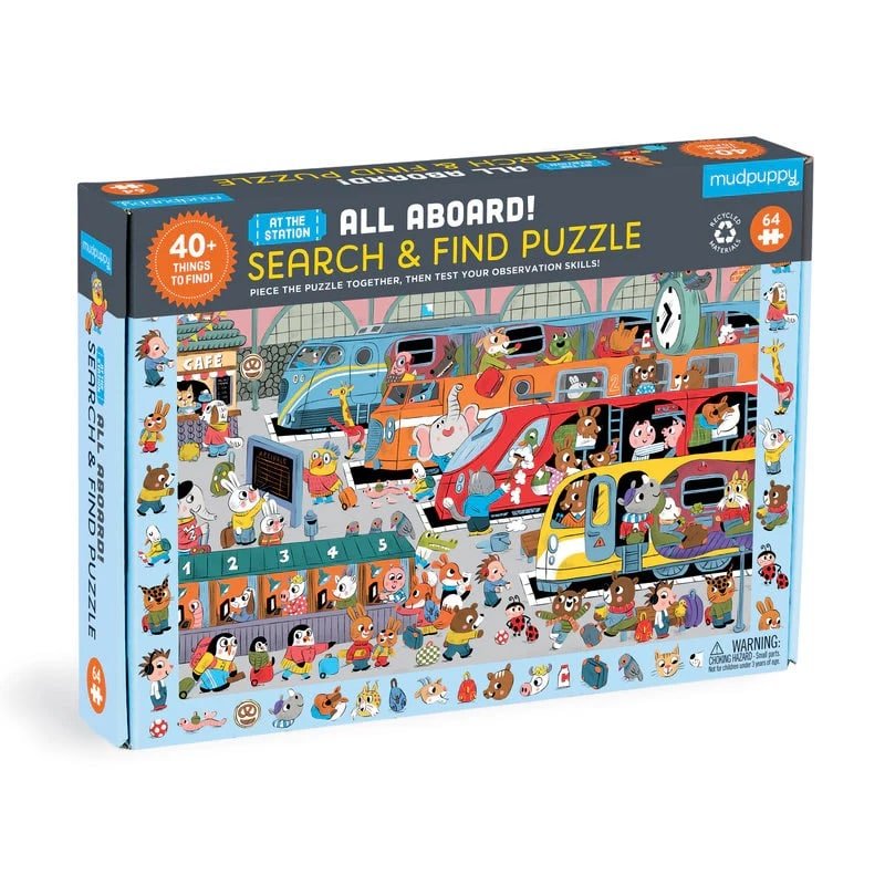All Aboard! Search & Find 64pc Puzzle - Sweet Thrills