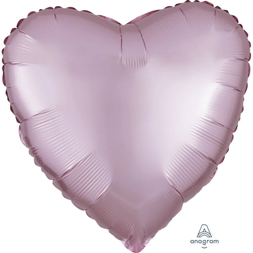 PASTEL PINK HEART BALLOON 17''