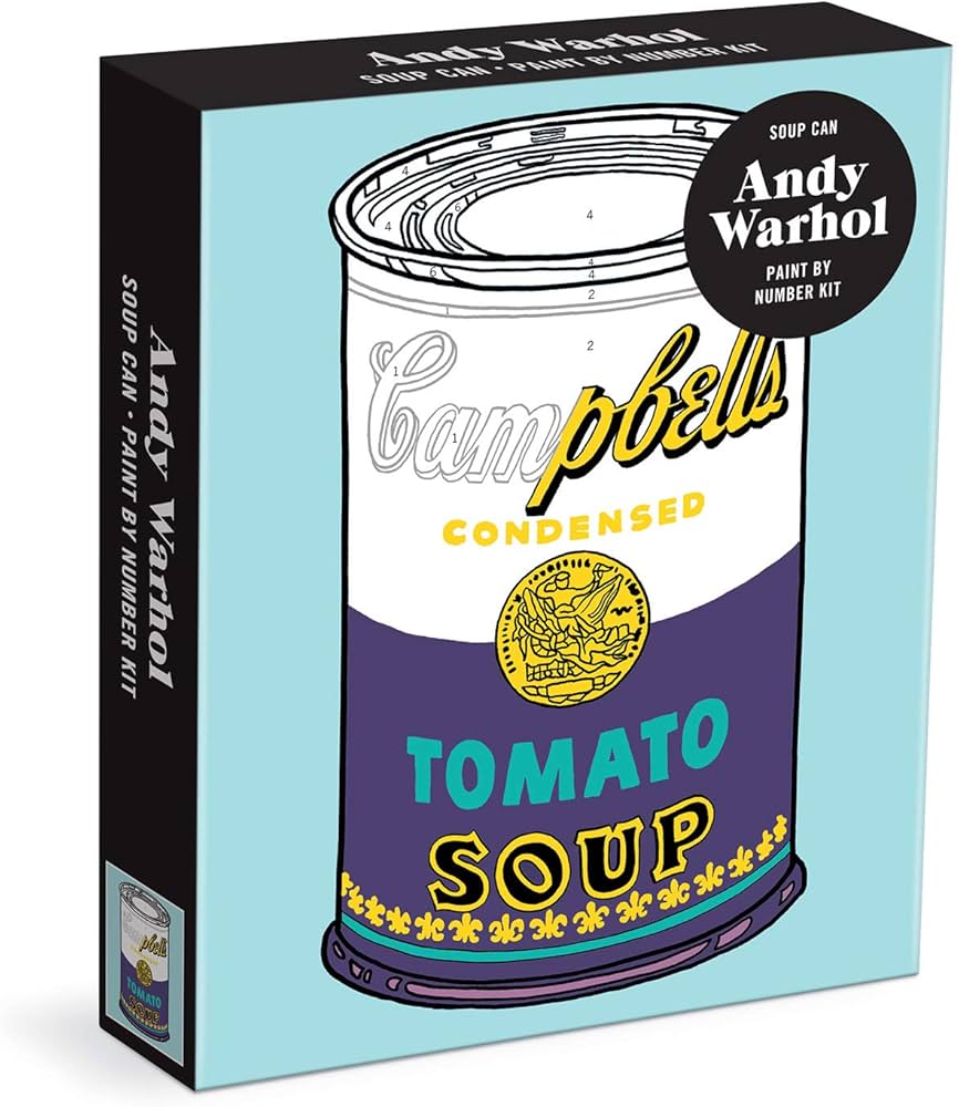 Andy Warhol Soup Can Paint By Number Kit - Sweet Thrills