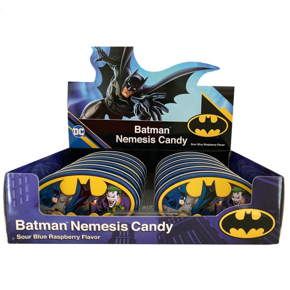 BATMAN NEMESIS CANDY TIN BLUE RASBERRY - Sweet Thrills