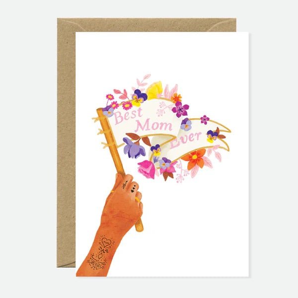 Best Mom Ever Flag Card - Sweet Thrills