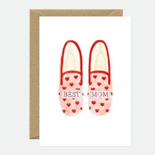 Best Mum Slippers Card - Sweet Thrills