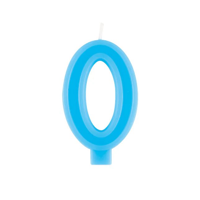 BLUE 0 BIRTHDAY CANDLE - Sweet Thrills
