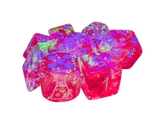 Borealis Lab Dice Set: Passion - White - Sweet Thrills