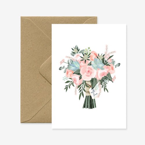 Bouquet with Love Card - Sweet Thrills