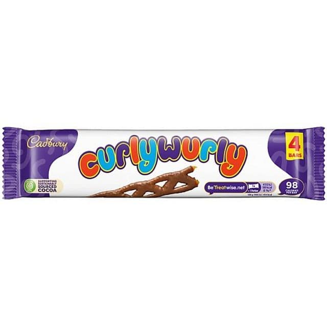 CADBURY CURLY WURLY 4PK - Sweet Thrills