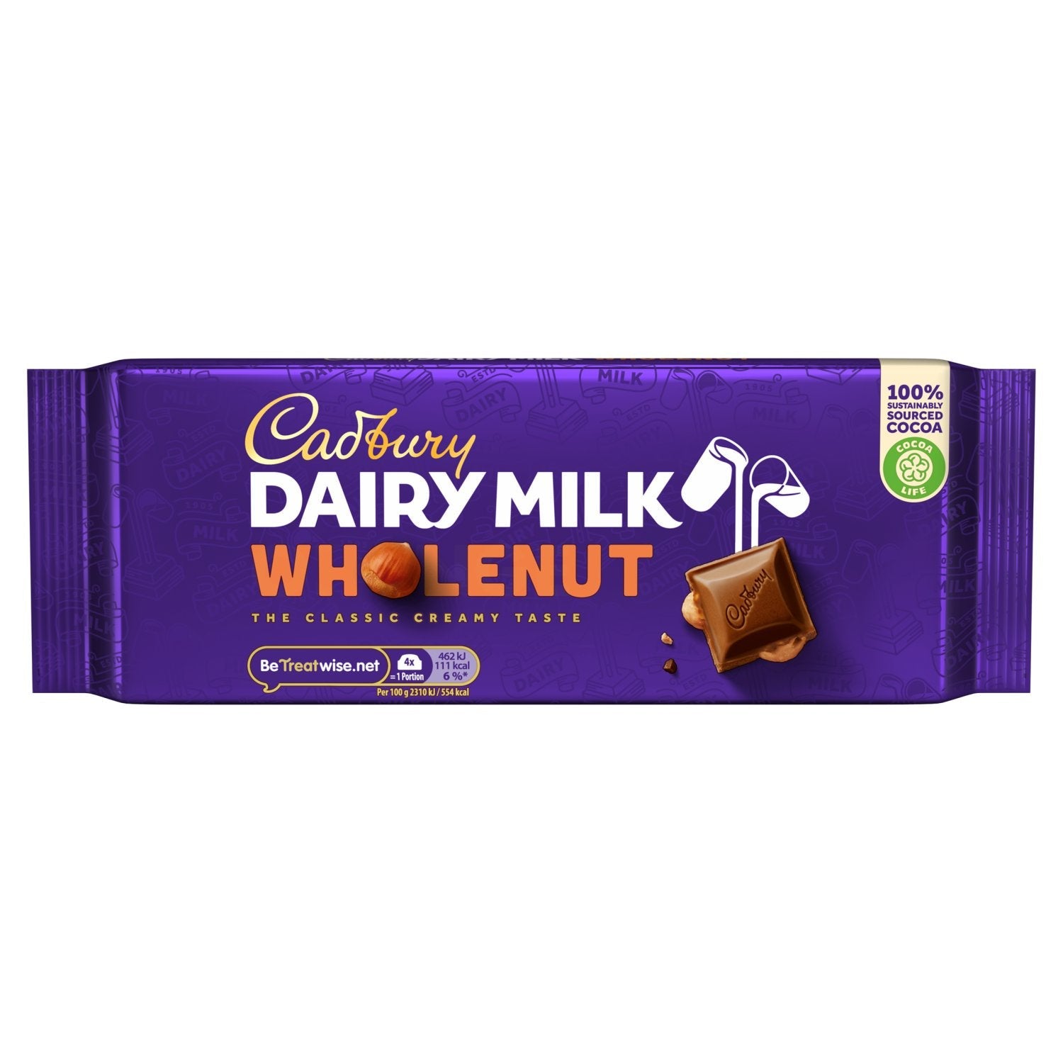 CADBURY DAIRY MILK: WHOLENUT (180G) - Sweet Thrills