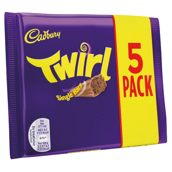 CADBURY TWIRL 5 BAR PACK