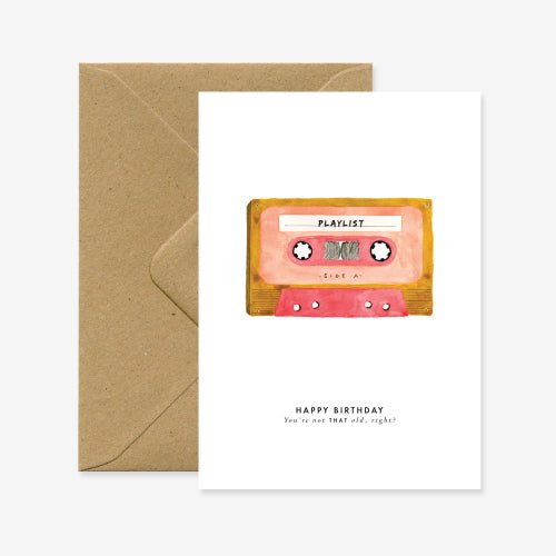 Cassette Tape Birthday Card - Sweet Thrills