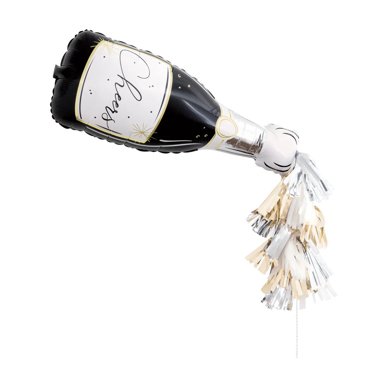 Champagne Bottle Shaped Foil Balloon & Tassel Decorating Kit - Sweet Thrills