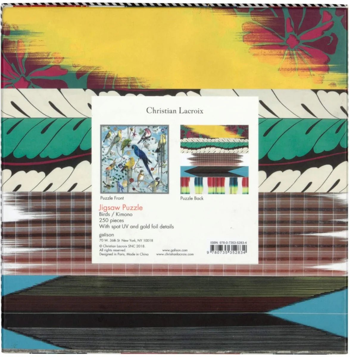 CHRISTIAN LACROIX - BIRD'S SINFONIA - 2 SIDED PUZZLE - Sweet Thrills