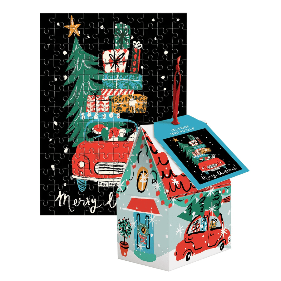Christmas Car 130 Piece Puzzle Ornament - Sweet Thrills