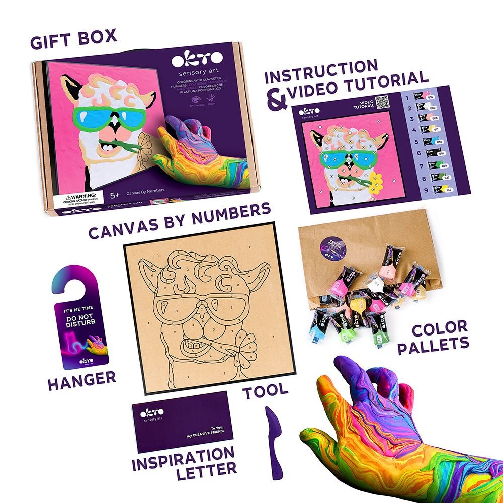 Clay by Numbers Kit: Llama - Sweet Thrills