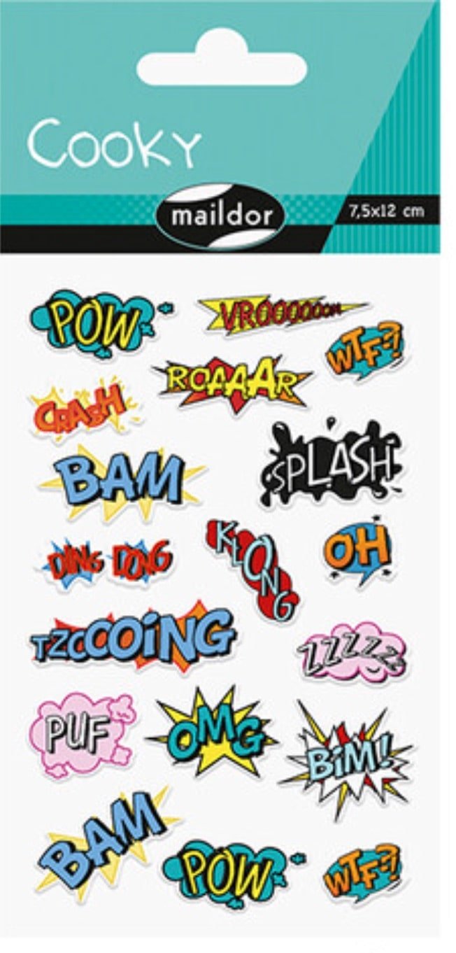 Cooky Stickers: Onomatopoeia - Sweet Thrills