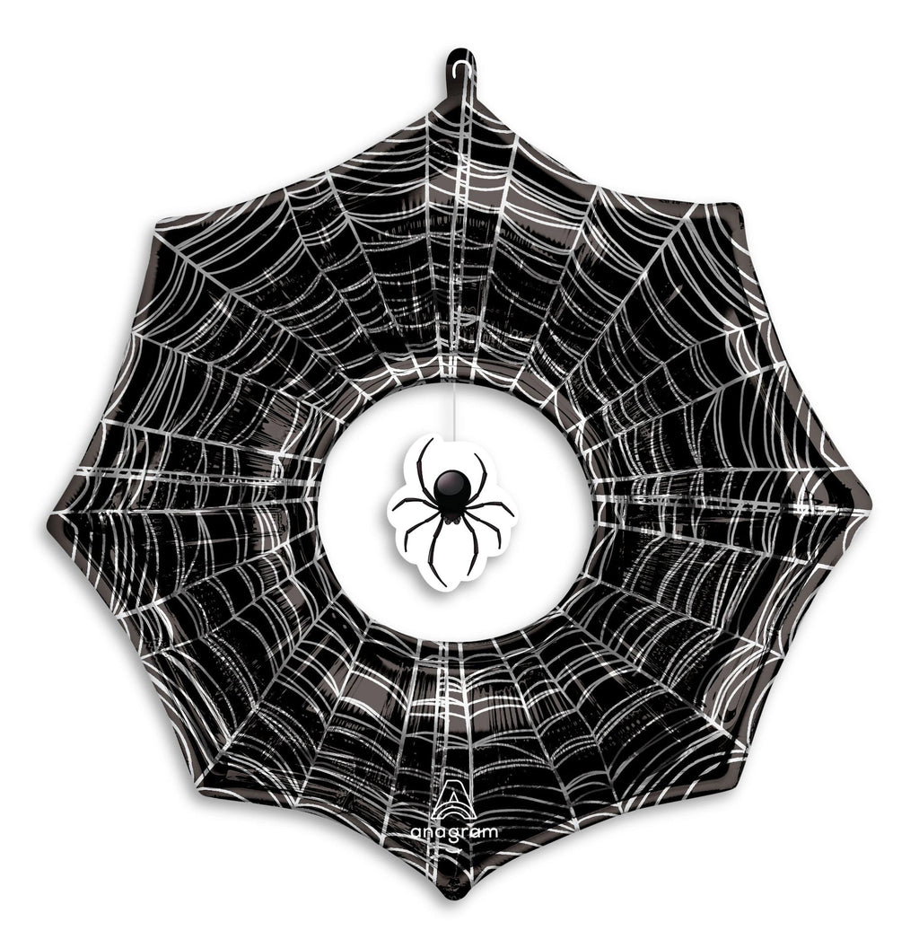 CREEPY SPIDER WEB 32'' FOIL BALLOON - Sweet Thrills