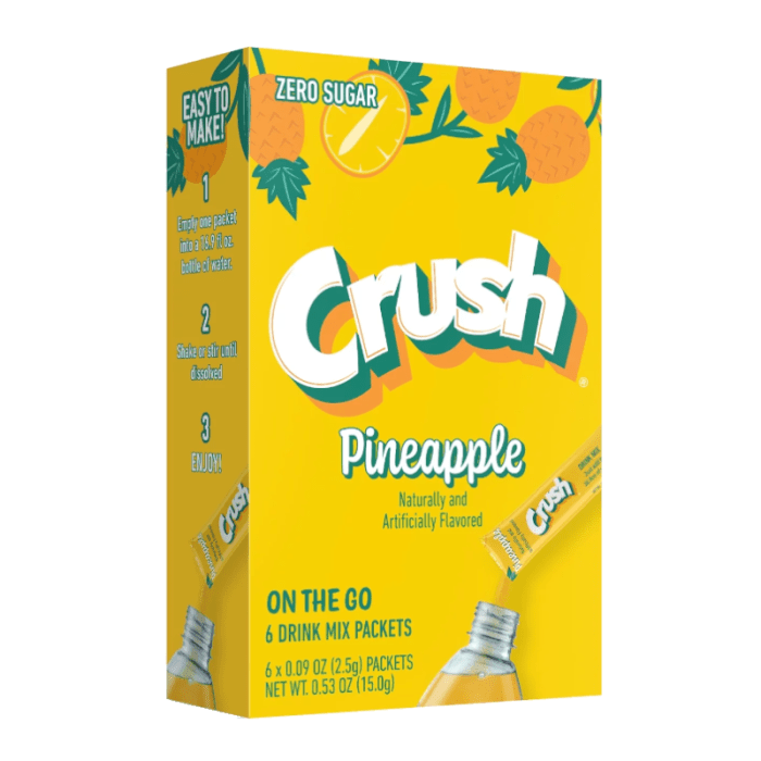 Crush Singles To Go! Pineapple - Sweet Thrills