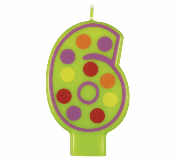DECORATIVE BIRTHDAY CANDLE 6 - Sweet Thrills