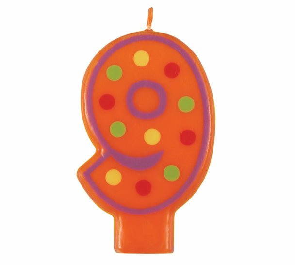 DECORATIVE BIRTHDAY CANDLE 9 - Sweet Thrills
