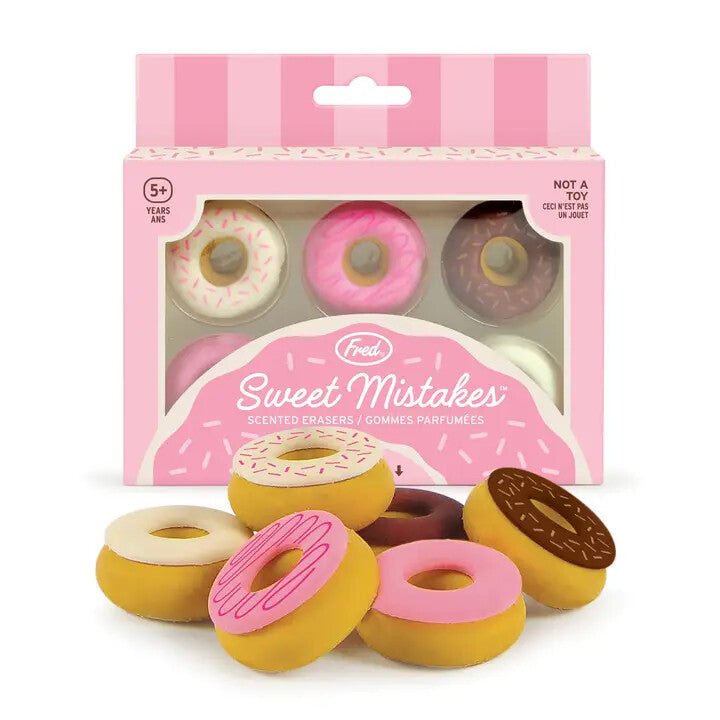 Donut Scented Erasers - Box of 6 - Sweet Thrills