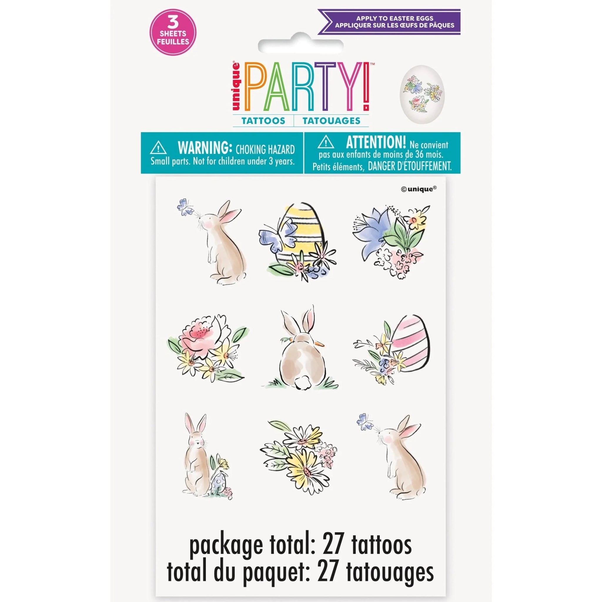EASTER EGG DECORATING TATTOO PACK - Sweet Thrills