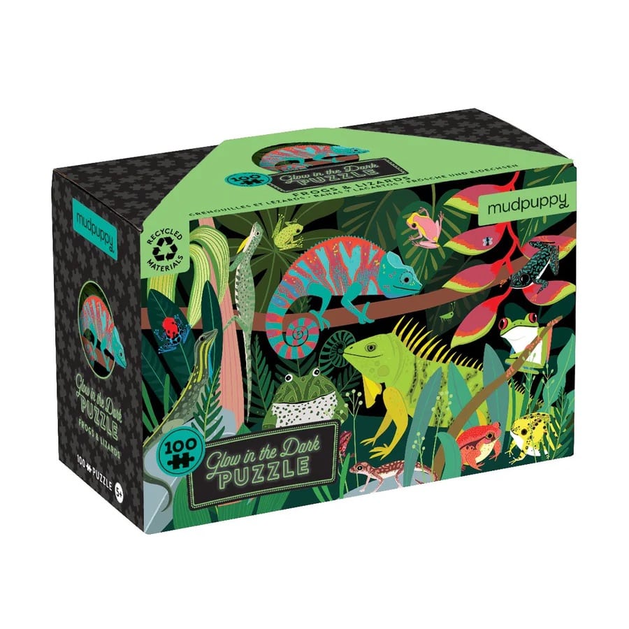 Frogs & Lizards Glow - in - the - Dark Puzzle - Sweet Thrills