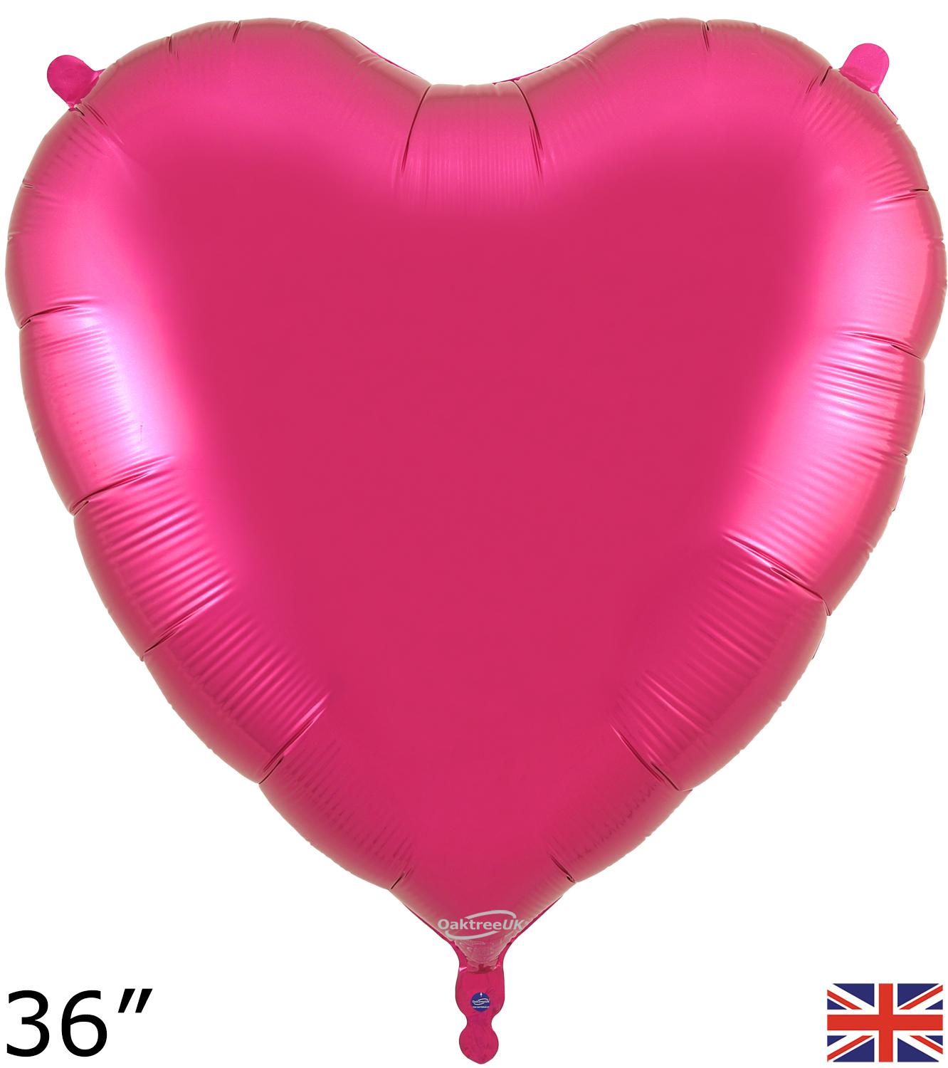 FUCHSIA HEART BALLOON 36'' - Sweet Thrills