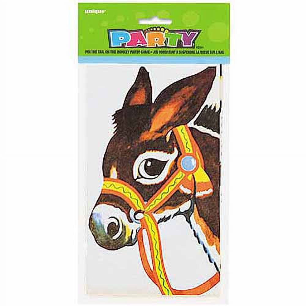FUNFAIR Pin the Tail on the Donkey Party Game - Sweet Thrills