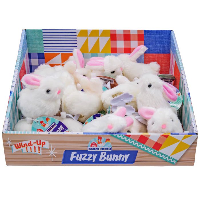 FUZZY BUNNY WIND - UP TOY - Sweet Thrills