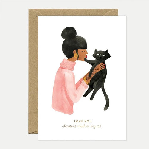 Gold As Much As My Cat Card - Sweet Thrills