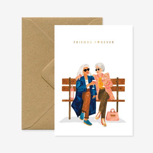 Gold Friends Forever Greeting Card - Sweet Thrills