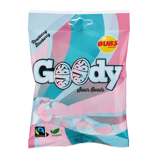 BUBS SOUR RASPBERRY BLUEBERRY 90G