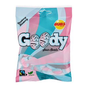 BUBS SOUR RASPBERRY BLUEBERRY 90G